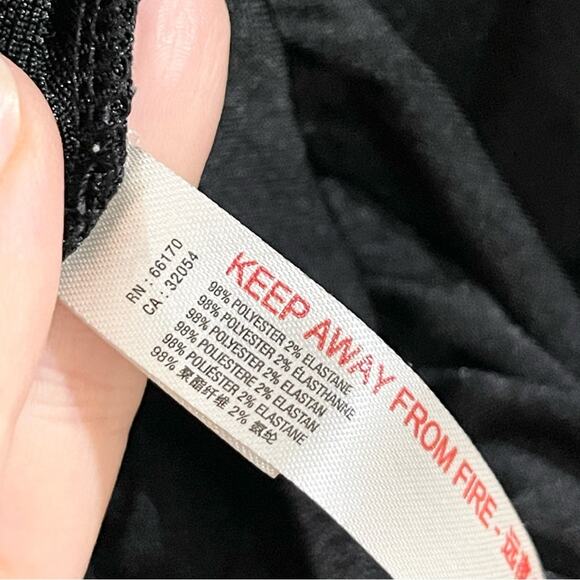 Free People Turnt Thong BodySuit Long Sleeves Women’s size XS Black - Picture 7 of 10